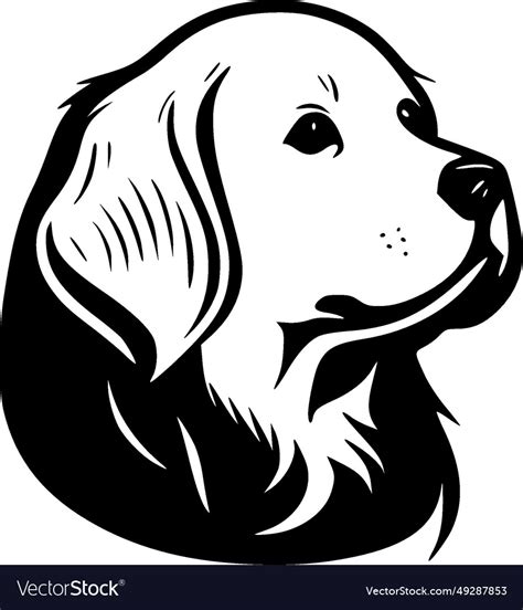 Golden retriever - high quality logo ideal Vector Image