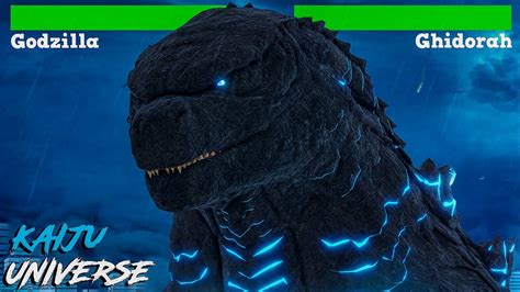 Godzilla Vs Monster Zero Antartica Battle With Healthbars Kaiju