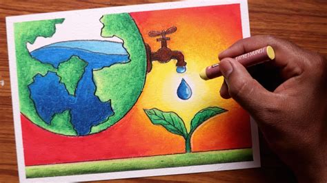 World Water Day Easy Drawing World Water Day Poster Drawing Save