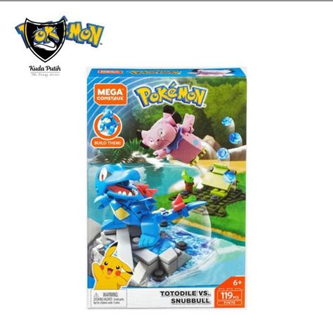 Jual Moncolle Mega Construx Pokemon Totodile Snubbull Terrarium