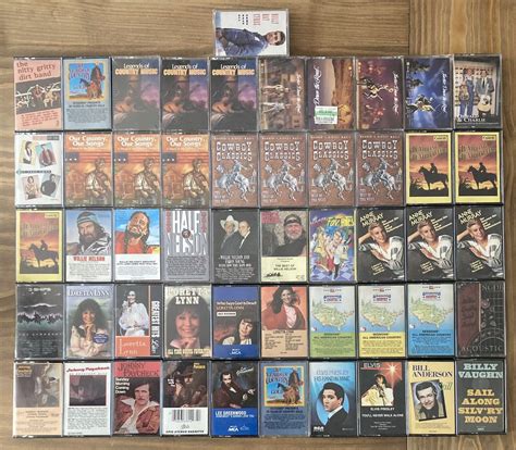 Large Lot Of Vintage 50 Country Music Cassette Tapes Willie Nelson Loretta Lynn Ebay