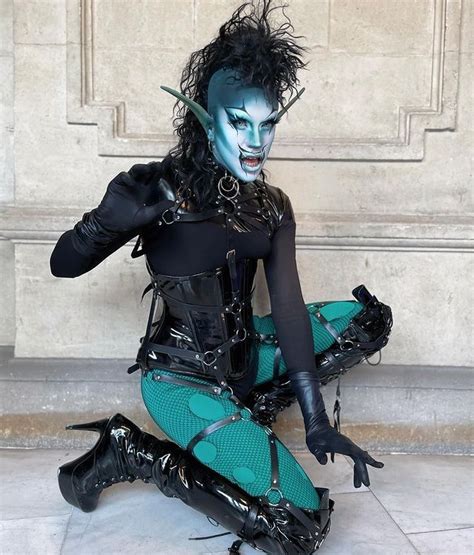 Onyx from Drag Race España Season 2 Look for the Gran Hotel De Las