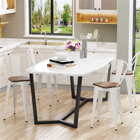 Similar Image Aklaus Swivel Metal Bar Stools With Backs Counter