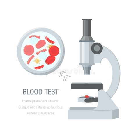 Concepto Del An Lisis De Sangre Dise O Del Vector En Estilo Plano