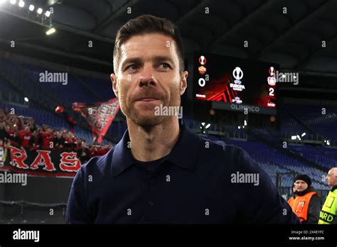 Rome Italy 2052024 Xabi Alonso Coach Manager Of Leverkusen