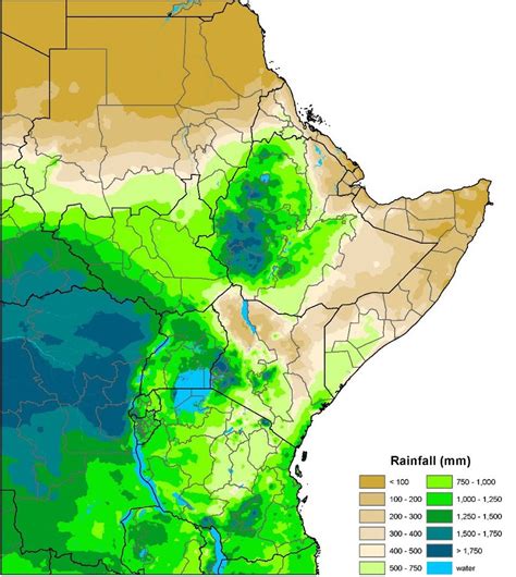 South Africa Rainfall Map