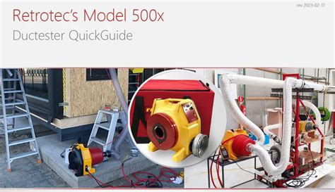 Retrotec US440 Commercial Duc Tester User Guide