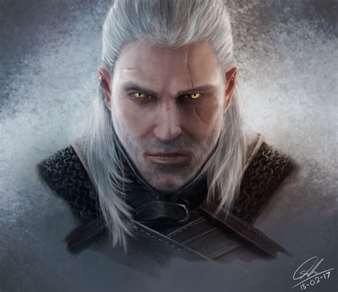 Witcher 3 Geralt Digital Paint By Voltiac Sev On Deviantart