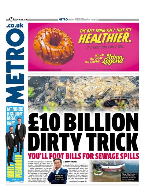 Metro Front Page 19th Of May 2023 Tomorrows Papers Today