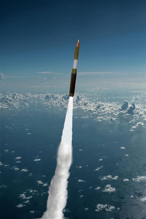 Minuteman 3 Missile Launch Digital Art by Erik Simonsen