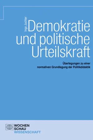 Pdf Demokratie Und Politische Urteilskraft De Ingo Juchler Libro