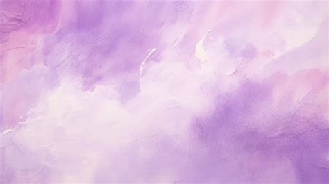 Purple Lavender Violet Watercolor Painting On Canvas Abstract Art Background With And White ...