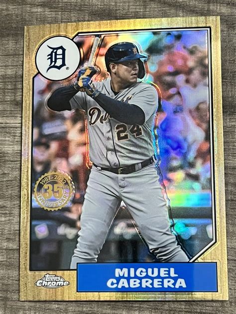 Topps Chrome Miguel Cabrera Refractor Insert Bc Detroit