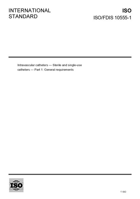 ISO/FDIS 10555-1