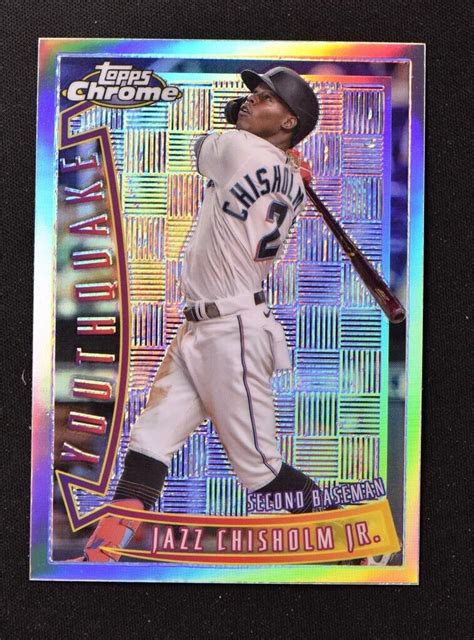 Topps Chrome Sonic Lite Youthquake Yq Jazz Chisholm Jr