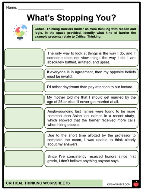 Critical Thinking Worksheet Grades K 2 Inference Education World