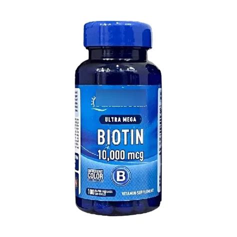 Biotin 10000 Mcg Biotina X 100 Uñas Pestañas Cabello Piel Cuotas sin