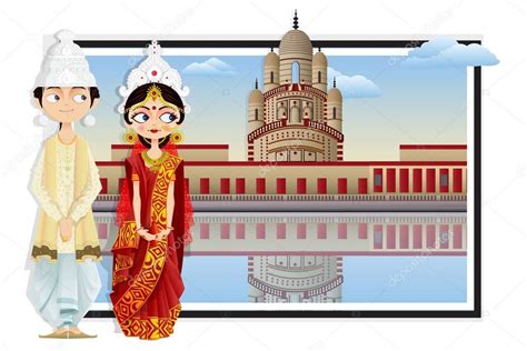 Bengali Wedding Couple Stock Vector Image By ©snapgalleria 41664137