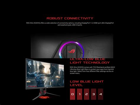 Asus ROG Strix XG32VQ Curved Gaming Monitor – 32 inch WQHD 144Hz – New ...