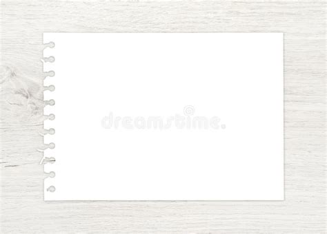 White Paper Sheet On Wood Texture For Art Background Stock Image