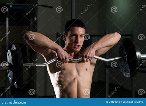 Trapezius Workout stock photo. Image of healthy, adult - 38428518