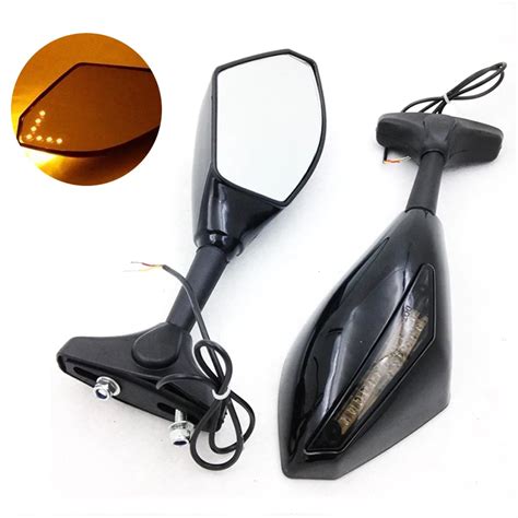 Evomosa Motorcycle Rearview Led Mirrors For Honda Rc51 Rvt1000r