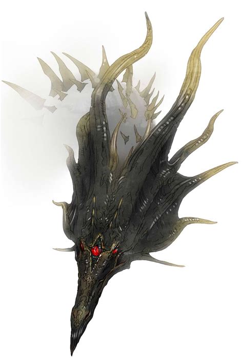 Black Dragon Kalameet Victoria Yurkovets Dark Souls Art Mythical