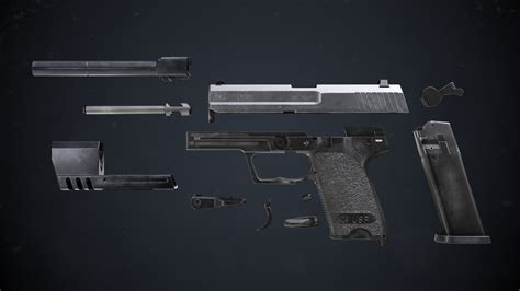 Artstation Handk Usp Match Handgun Game Assets