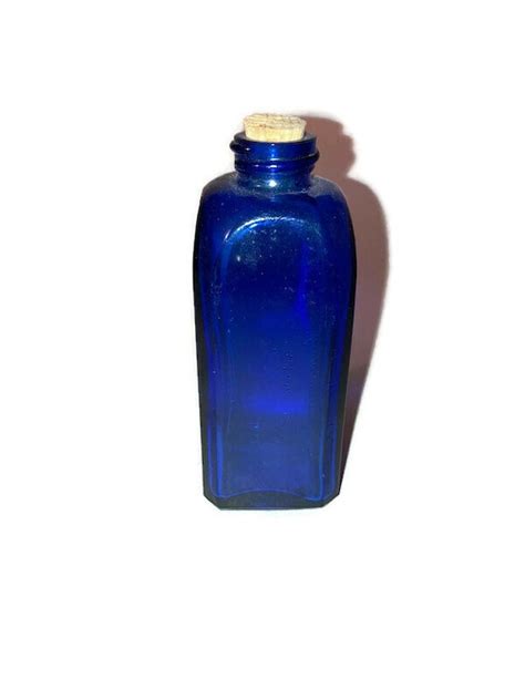 Squibb Cobalt Blue Glass Medicine Bottle Vintage Antique 46 Off