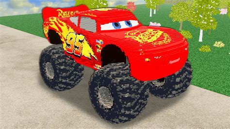 Big Wheels Monster Truck Lightning McQueen Vs Cars Teardown