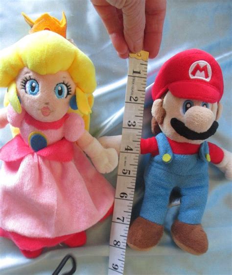 Super Mario Bros Princess Peach and Mario Plush Toy Nintendo Soft ...