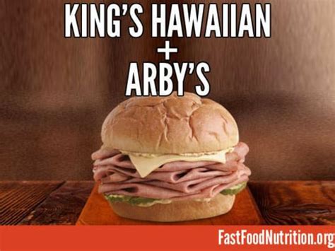 Arby S Kings Hawaiian Sweet Heat Beef N Brisket Sandwich Nutrition Facts