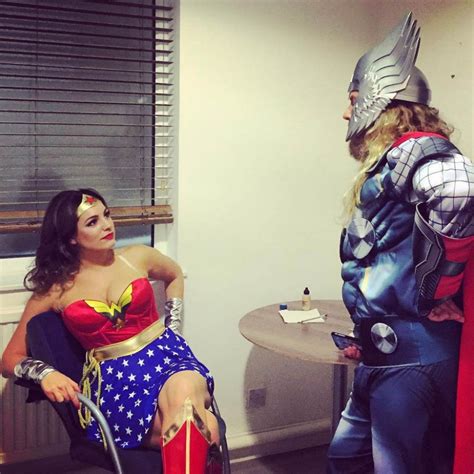 Kelly Brook as Wonder Woman on the Set of Keith & Paddy Show - January ...