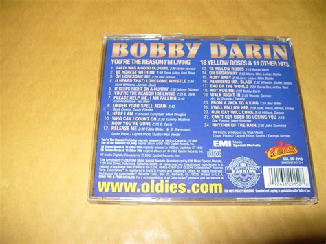 You Re The Reason I M Leaving Yellow Roses Bobby Darin Cd For