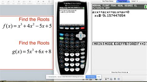 Solving Polynomials Using Your TI84 YouTube