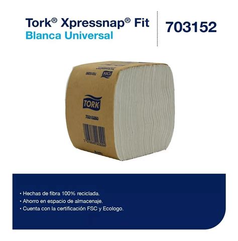 Servilleta Tork Xpressnap Fit Blanca Paquetes Comercial Heredia