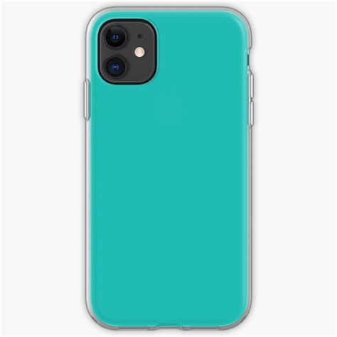 Bright Light Teal Solid Color Iphone Case And Cover By Fruitflypie Redbubble