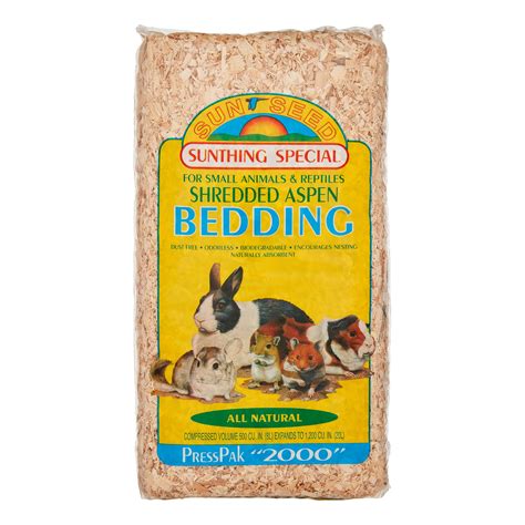 Sunseed Aspen Presspak Small Animal Bedding 2000 Cu In