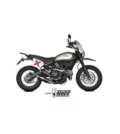 Silencieux MIVV GP Pro Carbone Casquette Inox Ducati Scrambler 800