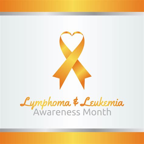 Vector Graphic Of Lymphoma And Leukemia Awareness Month Good For