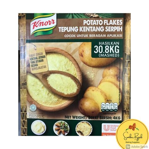 Jual MURAH Knorr Tepung Kentang Serpih Potato Flakes Aneka Ukuran