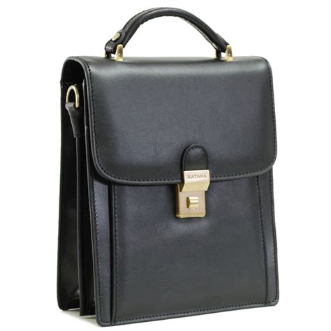 Sacoche Classique Homme En Cuir Katana Noir Planetebag