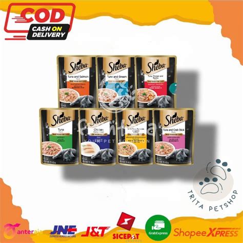 Jual Sheba Pouch Gr All Varian Wet Food Makanan Basah Kucing