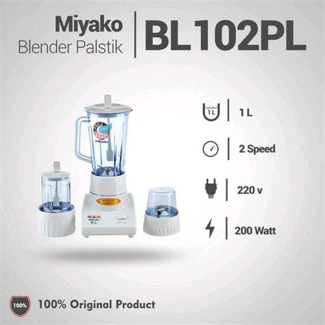 Jual Blender Miyako Mika Plastik Bl Pl Bl Pl Di Lapak Toko