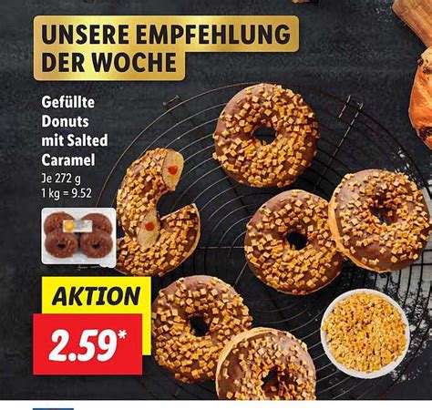 Gef Llte Donuts Mit Salted Caramel Angebot Bei Lidl Prospekte De