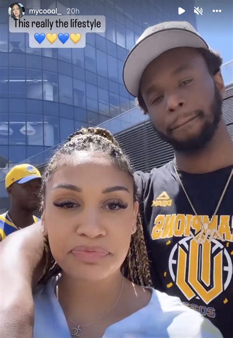 Andrew Wiggins Parties At Warriors Parade With Girlfriend Mychal