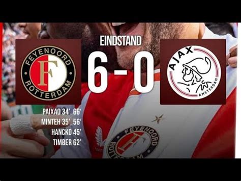 Feyenoord Ajax De Sfeer Alle Goals Fanmovie Vanaf De