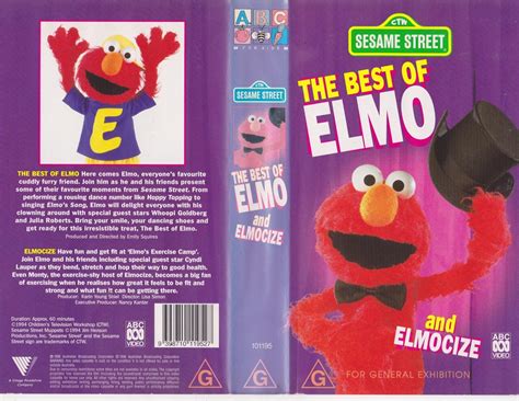 SESAME STREET THE BEST OF ELMO AND ELMOCIZE ABC VIDEO PAL VHS EBay