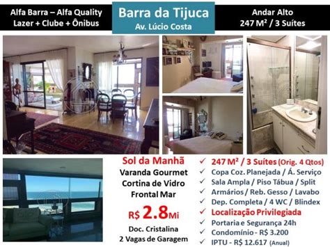 Apto Barra da Tijuca Praia Alfa Quality 247M² 3