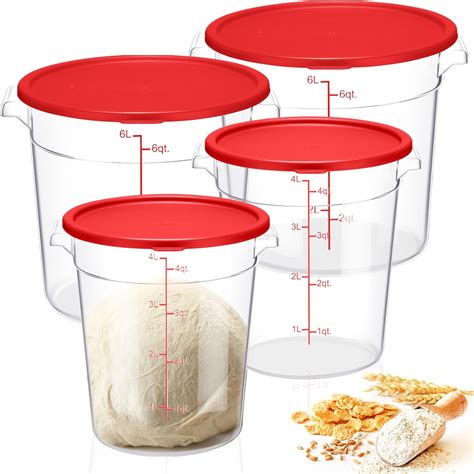 Amazon Suclain Set Quart Qt Round Food Storage Containers